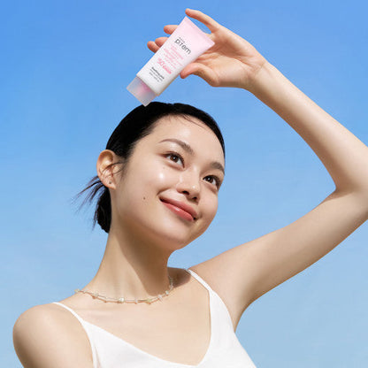 make p:rem Soothing Pink Tone Up Sun Cream SPF 50+ PA++++ 50ml - All Day Pretty Korean Beauty make prem