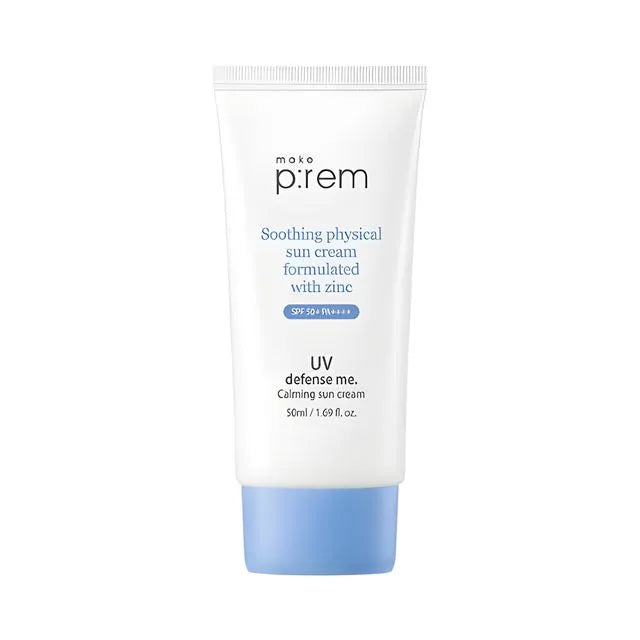 make p:rem UV Defense Me. Calming Sun Cream SPF 50+ PA++++ 50ml - All Day Pretty Sun Cream make prem