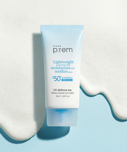 make p:rem UV Defense Me. Watery Capsule Sun Cream 50ml - All Day Pretty Sun Cream make prem