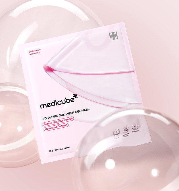 medicube PDRN Pink Collagen Gel Mask 28g X 4ea - All Day Pretty Facial Mask medicube