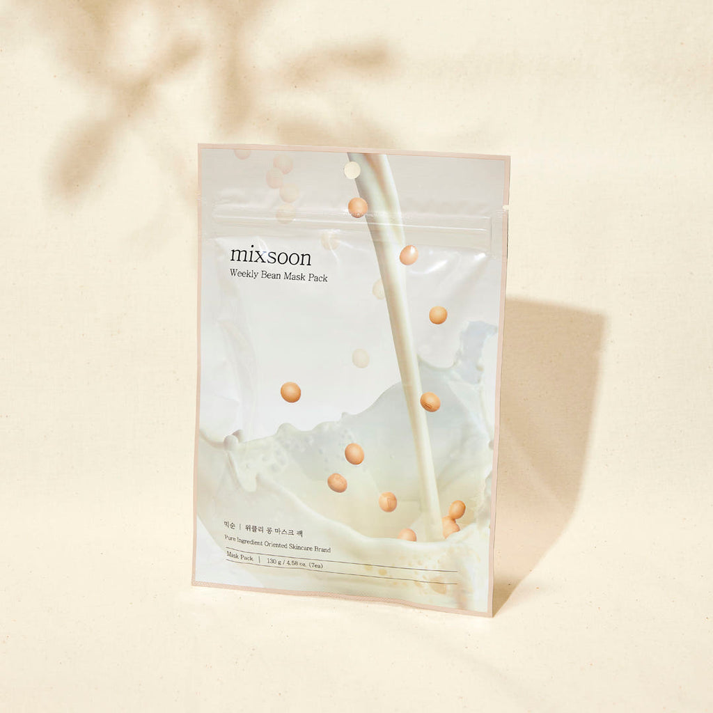 Mixsoon Weekly Bean Mask Pack 130G (7Ea) – beauty & skincare essential for daily radiance
