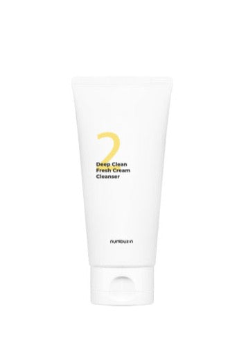 numbuzin No.2 Deep Clean Fresh Cream Cleanser 120ml - All Day Pretty Korean Beauty NUMBUZIN