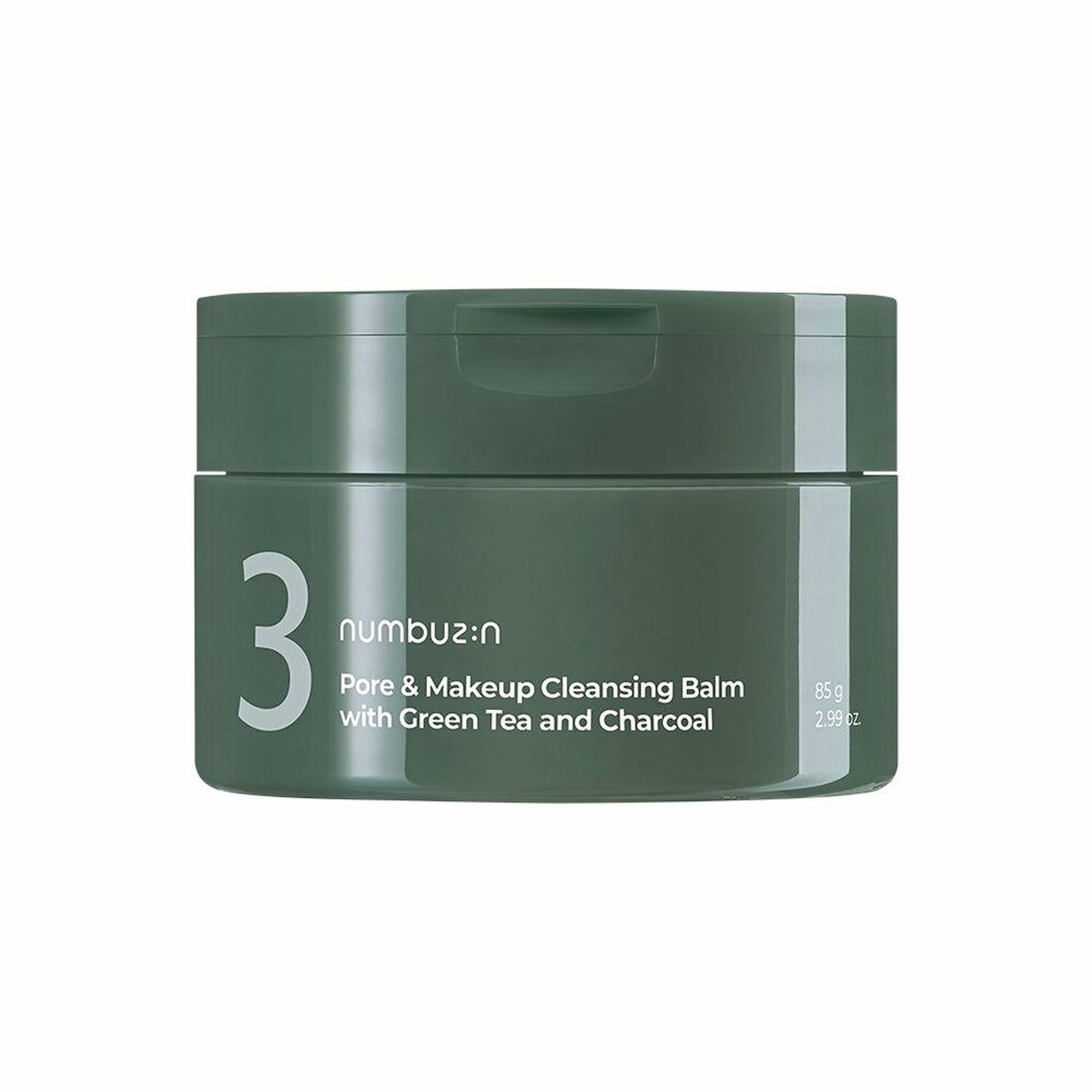 numbuzin No.3 Pore &amp; Makeup Cleansing Balm with Green Tea and Charcoal 85g - All Day Pretty Korean Beauty NUMBUZIN