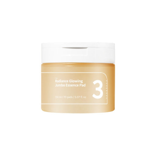 numbuzin No.3 Radiance Glowing Jumbo Essence Pad 70P - All Day Pretty Korean Beauty NUMBUZIN