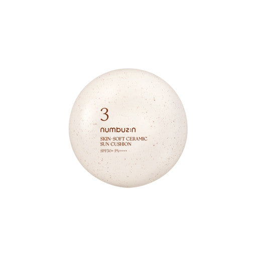 numbuzin No.3 Skin-Soft Ceramic Sun Cushion SPF50+ PA++++ 20g - All Day Pretty Korean Beauty NUMBUZIN