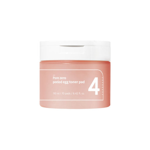 numbuzin No.4 Pore Zero Peeled Egg Toner Pad 70P - All Day Pretty Korean Beauty NUMBUZIN