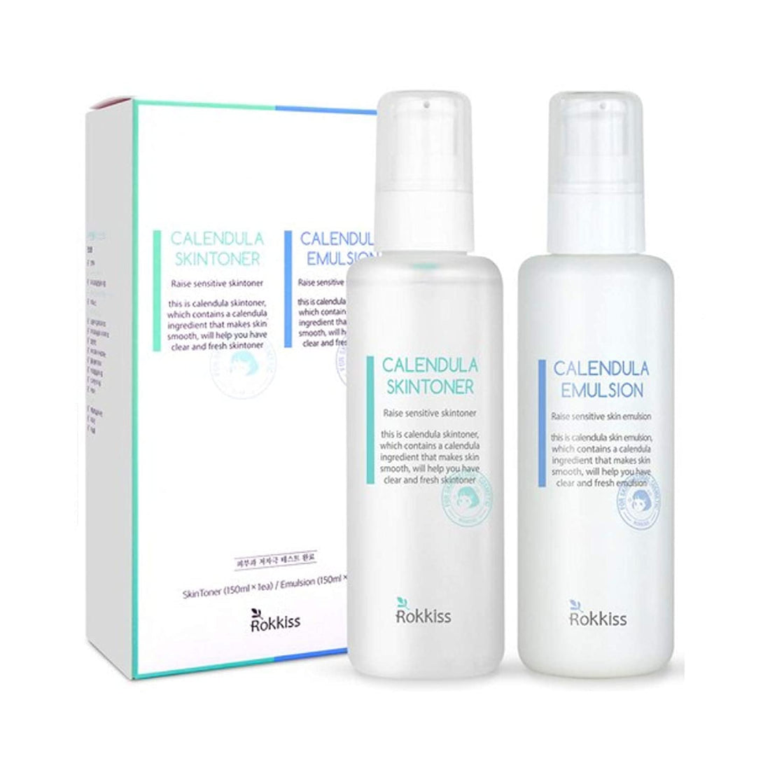 Rokkiss Calendula Skin Toner Emulsion Set 150Ml +150Ml Wrinkle Care – beauty &amp; skincare essential for daily radiance