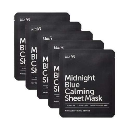 Klairs-Midnight-Blue-Calming-Sheet-Mask-25Ml-X-5Ea – beauty &amp; skincare essential for daily radiance