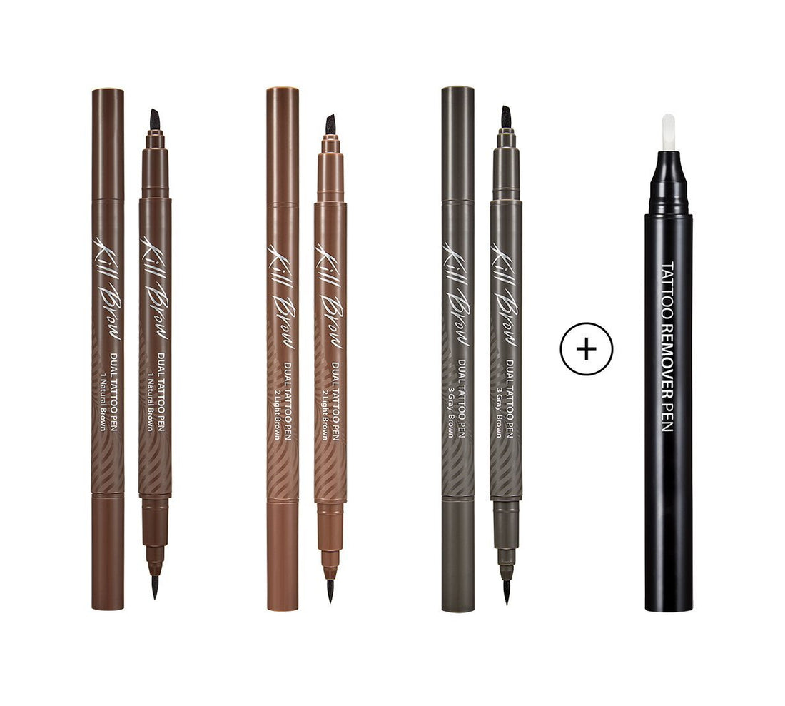 Clio Kill Brow Dual Tattoo Pen &amp; Remover Pen Set (3 Colors) – beauty &amp; skincare essential for daily radiance