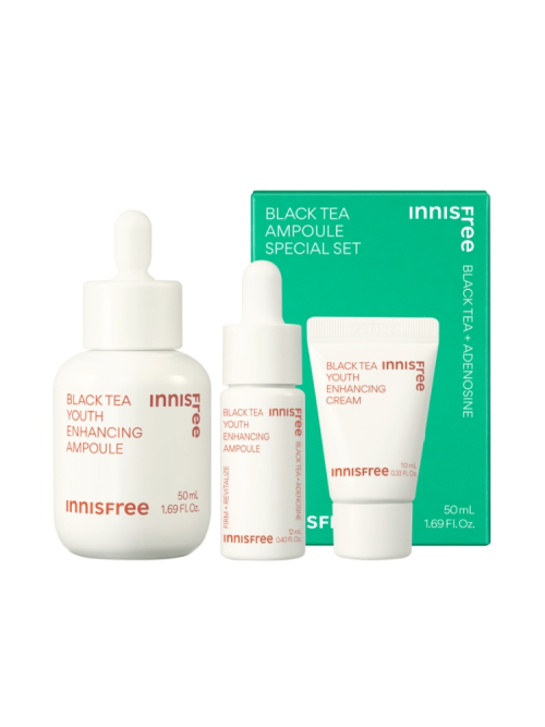 Innisfree-Black-Tea-Youth-Enhancing-Ampoule-Special-Set – beauty &amp; skincare essential for daily radiance