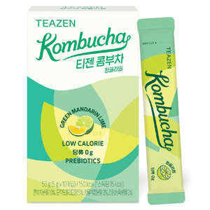 TEAZEN Kombucha Green Mandarin Lime (10 Sticks)