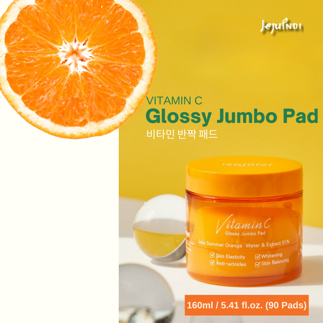 Jeju-Indi-Vitamin-C-Glossy-Jumbo-Pad-160Ml – beauty &amp; skincare essential for daily radiance