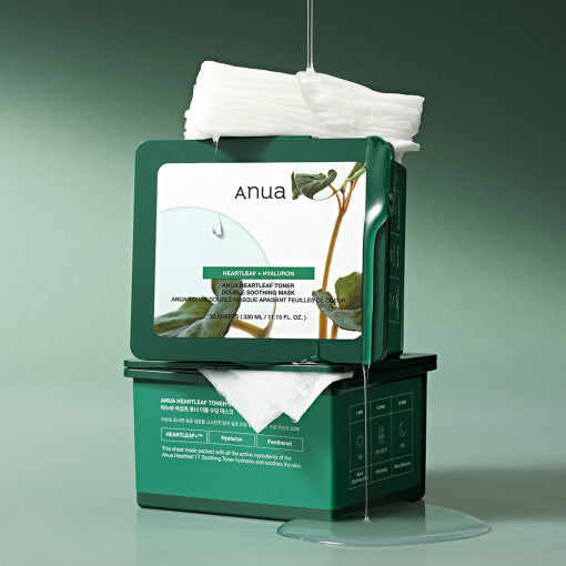 Anua-Heartleaf-Toner-Double-Soothing-Mask-30-Sheets330Ml – beauty &amp; skincare essential for daily radiance
