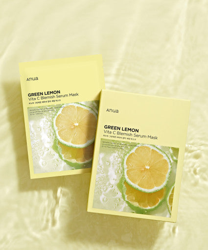 Anua Green Lemon Vita C Blemish Serum Mask 25Ml X 10Ea – beauty &amp; skincare essential for daily radiance