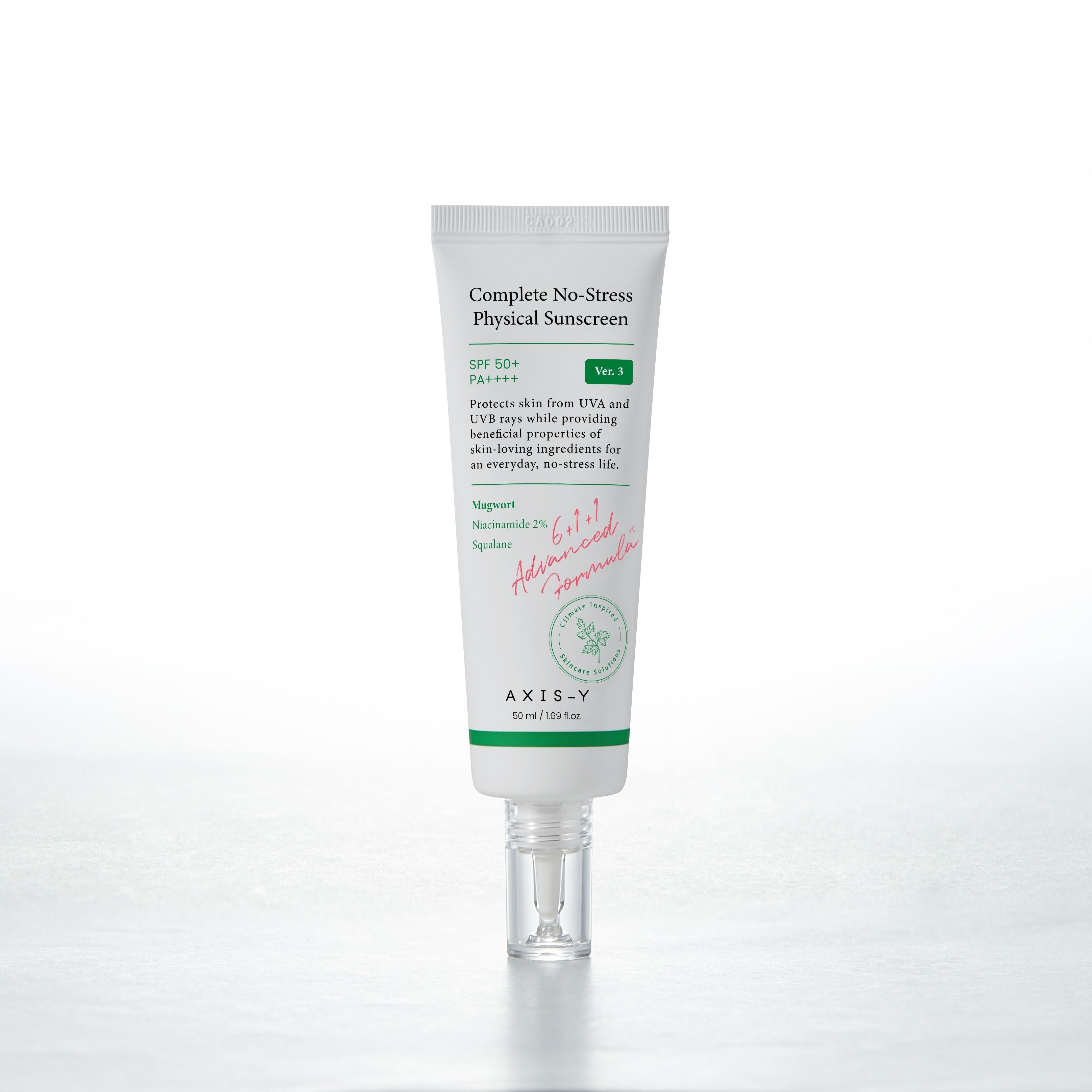 Axis-Y Complete No-Stress Physical Sunscreen V.3 50Ml – beauty &amp; skincare essential for daily radiance