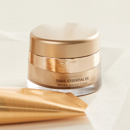The Saem Snail Essential EX Wrinkle Solution Cream 50ml - All Day Pretty Korean Beauty The saem