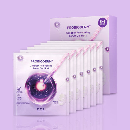 BIOHEAL BOH Probioderm Collagen Remodeling Serum Gel Mask (34g X 6ea) - All Day Pretty Facial Mask BIOHEAL