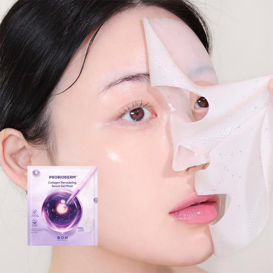 BIOHEAL BOH Probioderm Collagen Remodeling Serum Gel Mask (34g X 6ea) - All Day Pretty Facial Mask BIOHEAL