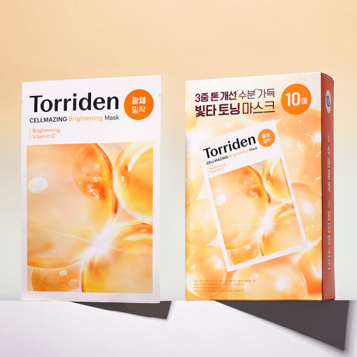 Torriden-Cellmazing-Vita-C-Brightening-Mask-Sheet-26Ml-X-10Ea – beauty &amp; skincare essential for daily radiance