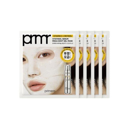 Primera-Vitatinol-Serum-Mega-Shot-Gel-Mask-Sheet-34G-X-5Ea – beauty &amp; skincare essential for daily radiance