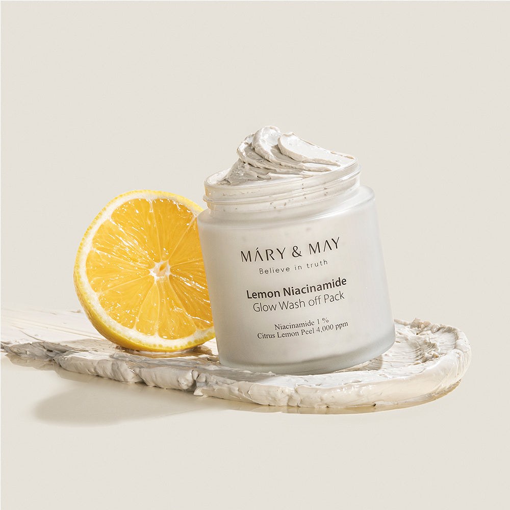 Mary &amp; May: Vegan Lemon Niacinamide Glow Wash Off Pack 125G – beauty &amp; skincare essential for daily radiance
