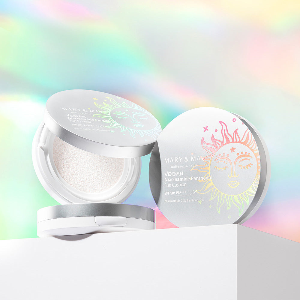 Mary &amp; May: Vegan Niacinamide Panthenol Sun Cushion Spf50+ Pa++++ 25G – beauty &amp; skincare essential for daily radiance