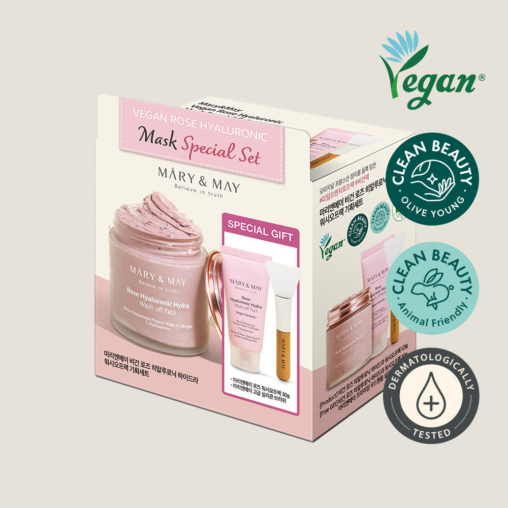 Mary-May-Vegan-Rose-Hyaluronic-Mask-Special-Set-125G-30G – beauty &amp; skincare essential for daily radiance