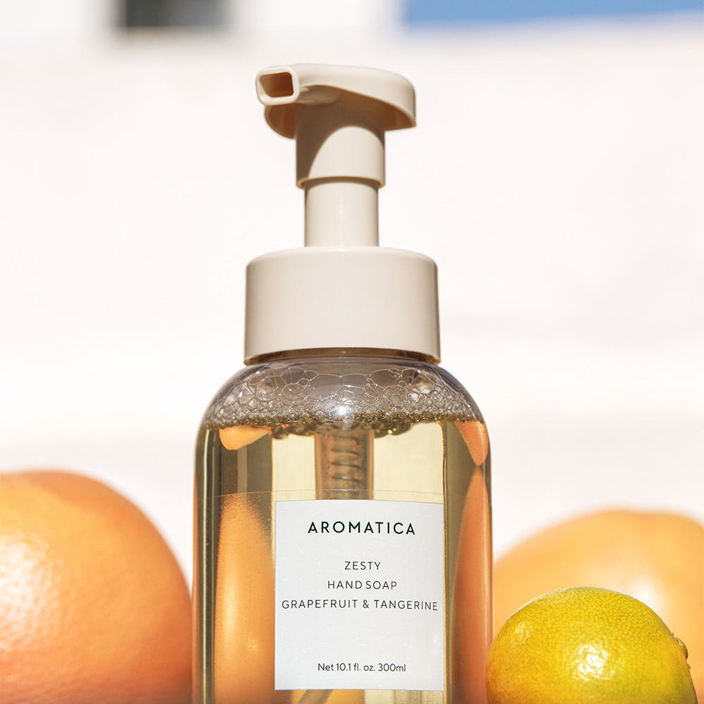Aromatica-Zesty-Hand-Soap-Grapefruit-Tangerine-300Ml – beauty &amp; skincare essential for daily radiance