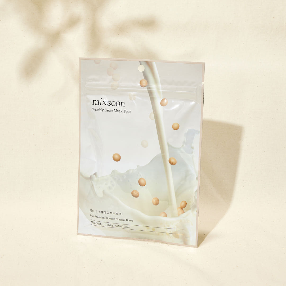 Mixsoon Weekly Bean Mask Pack 130G (7Ea) – beauty &amp; skincare essential for daily radiance