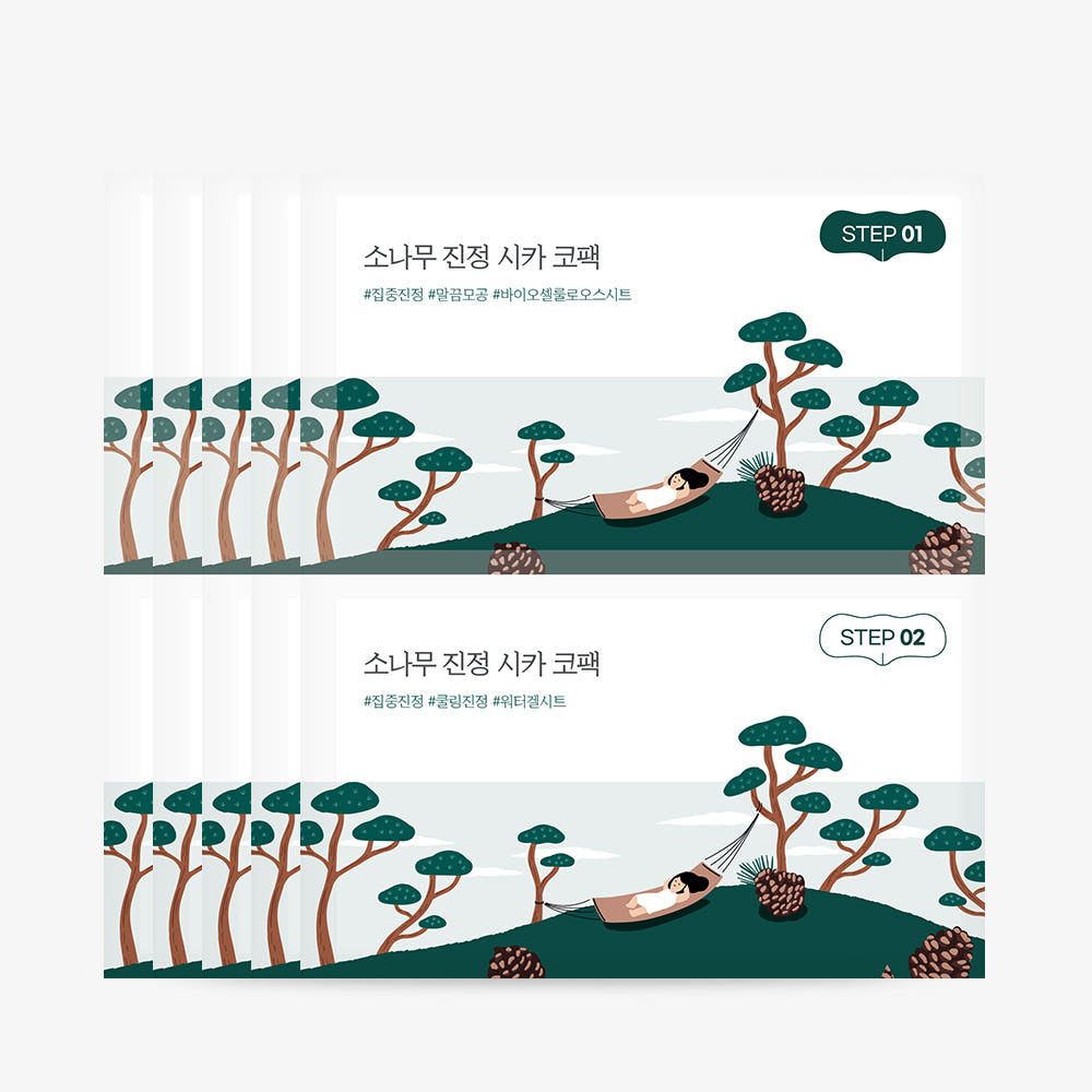 Round-Lab-Pine-Tree-Soothing-Cica-Biocellulose-Nose-Pack-2-Step-Kit-1Step-4Ml-X-5Ea-2Step-4Ml-X-5Ea – beauty &amp; skincare