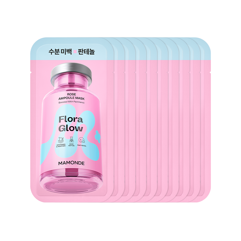 Mamonde-Flora-Glow-Rose-Ampoule-Mask-23Ml-X-10Ea – beauty &amp; skincare essential for daily radiance