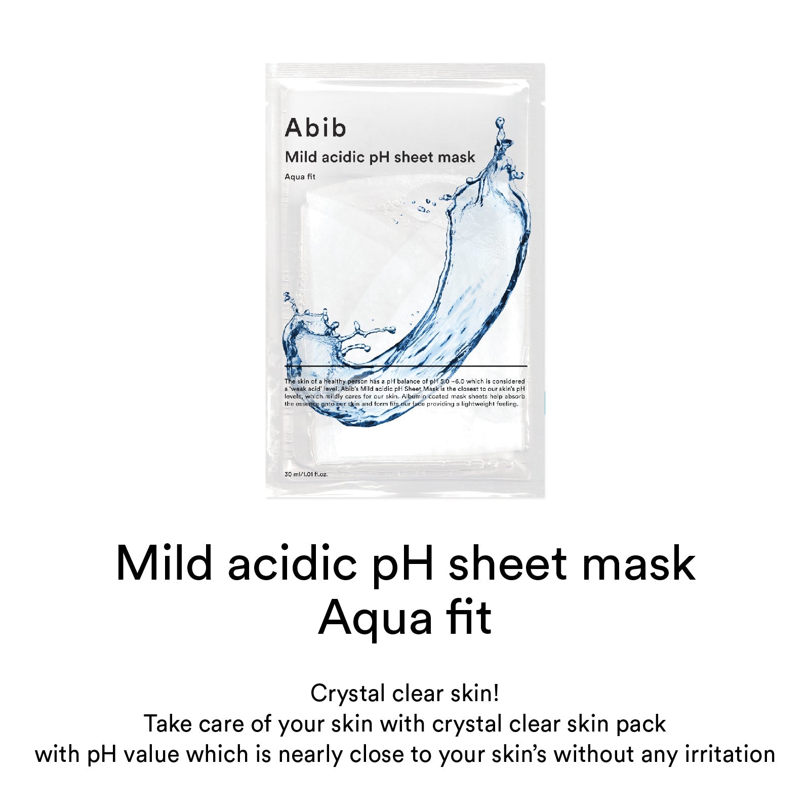 Abib-Mild-Acidic-Ph-Sheet-Mask-Aqua-Fit-30Ml-X-10Ea – beauty &amp; skincare essential for daily radiance