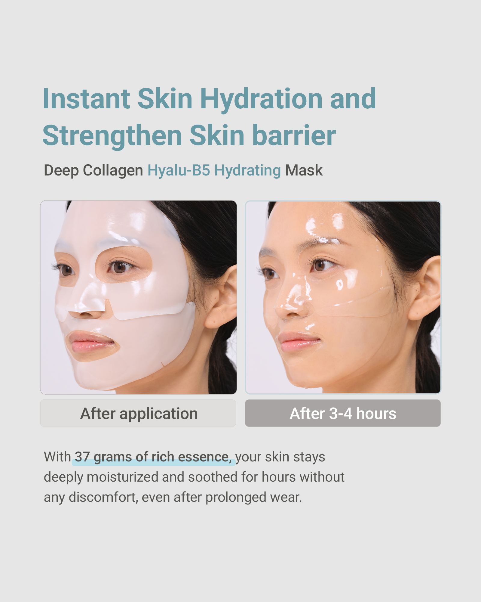 SUNGBOON EDITOR Deep Collagen Hyalu-B5 Hydrating Mask 37ml X 4ea
